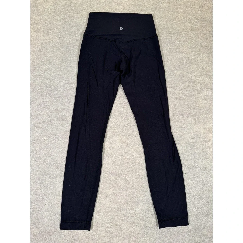 Lululemon Leggings Womens 4 Black High Rise Ankle Yoga‎ Athletic Gym Tight